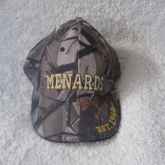 Menards Camouflage Velcro Adjustable Light Up Baseball Hat - Picture 1 of 7